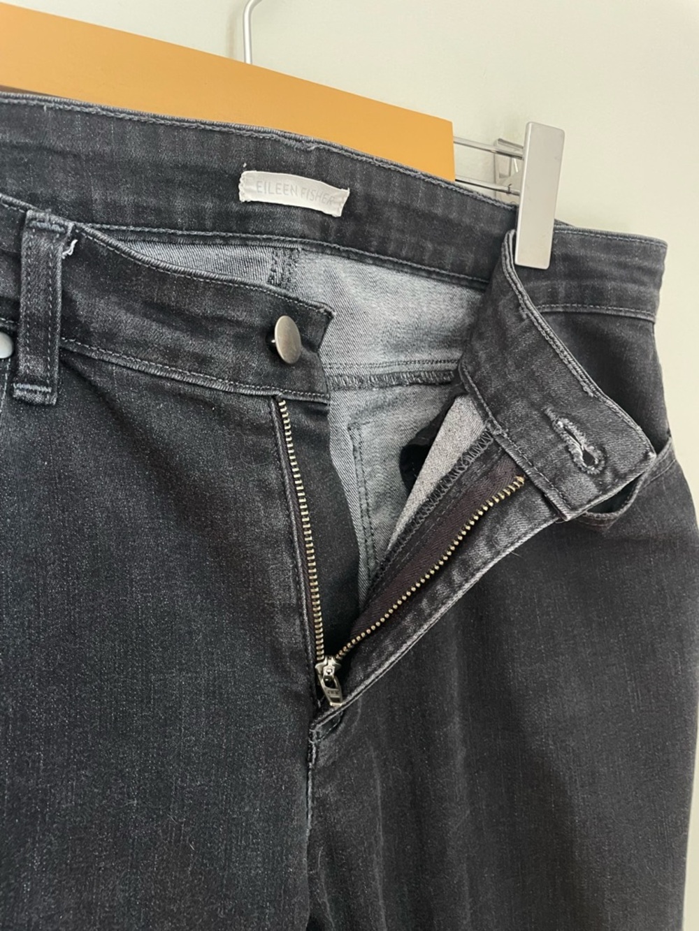 Eileen Fisher Organic Cotton Blend Slim Skinny Jeans Size 12 Casual Organic - Picture 12 of 12